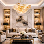 Sophisticated Tiered Chain Suspended Chandelier product image