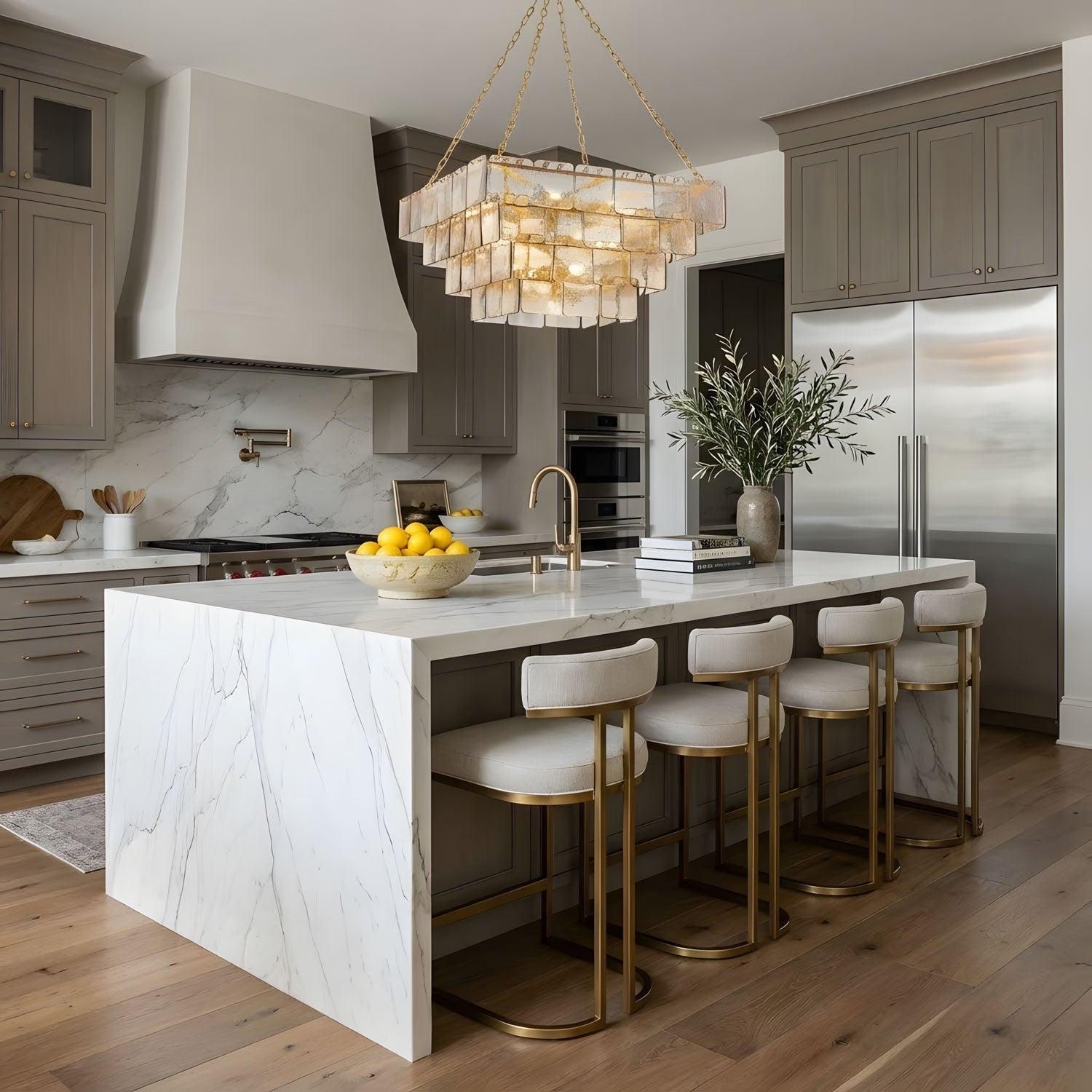 Sophisticated Tiered Chain Suspended Chandelier product image