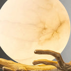 Retro Twigs Round Alabaster Branch Wall Lamp product image