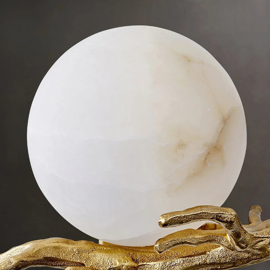 Retro Twigs Round Alabaster Branch Wall Lamp product image