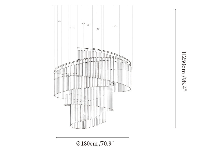 Rivella Cascade Fringe Chandelier