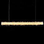 Patton Modern Rock Crystal Linear Chandelier,Island Chandelier by Bling Lighting Studio