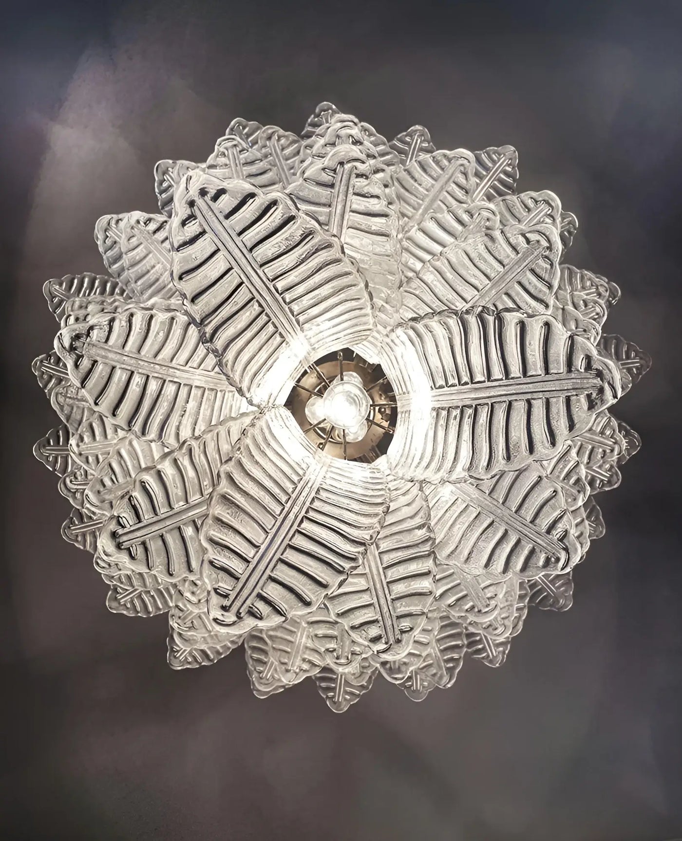 Modern Rosalind Murano Clear Felci Glass Chandelier product image