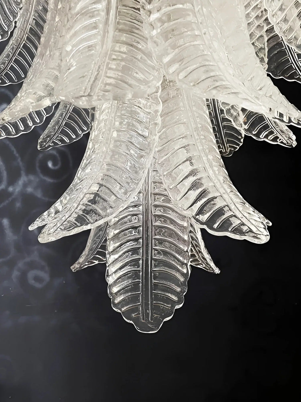 Modern Rosalind Murano Clear Felci Glass Chandelier product image