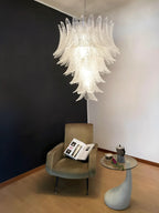 Modern Rosalind Murano Clear Felci Glass Chandelier product image