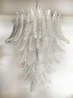 Modern Rosalind Murano Clear Felci Glass Chandelier product image
