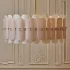 Rosalinne Murano Glass Petal Chandelier