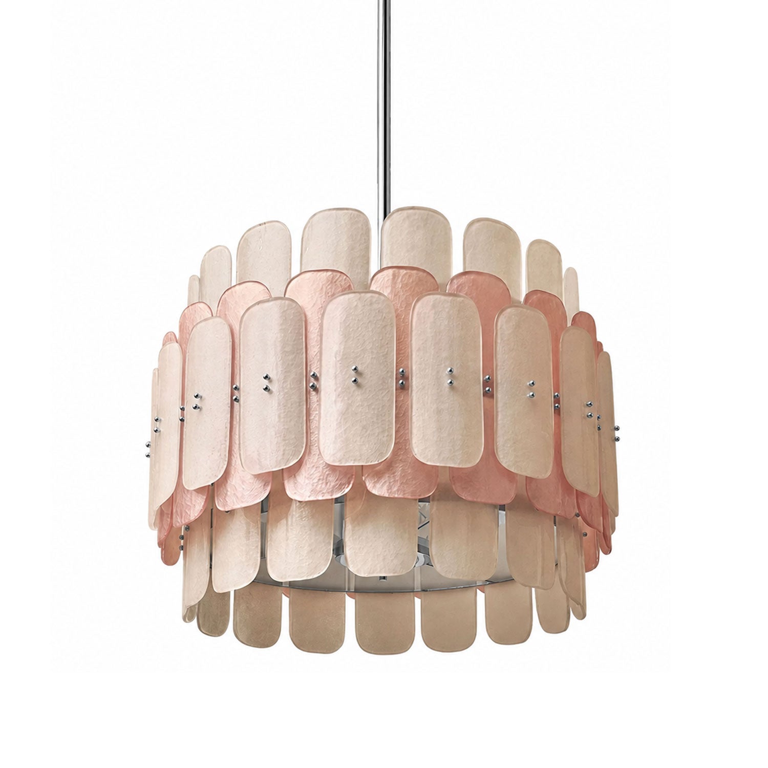 Rosalinne Murano Glass Petal Chandelier