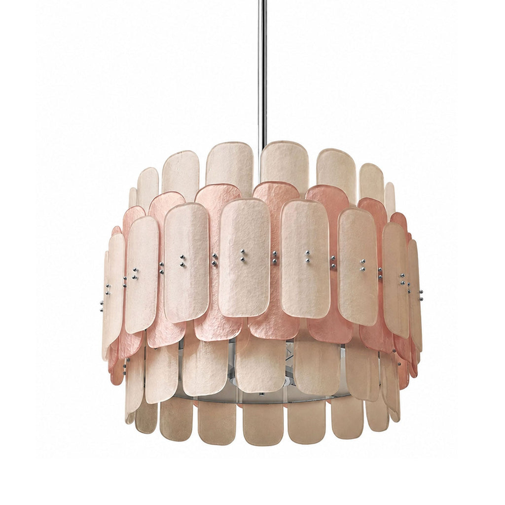 Rosalinne Murano Glass Petal Chandelier