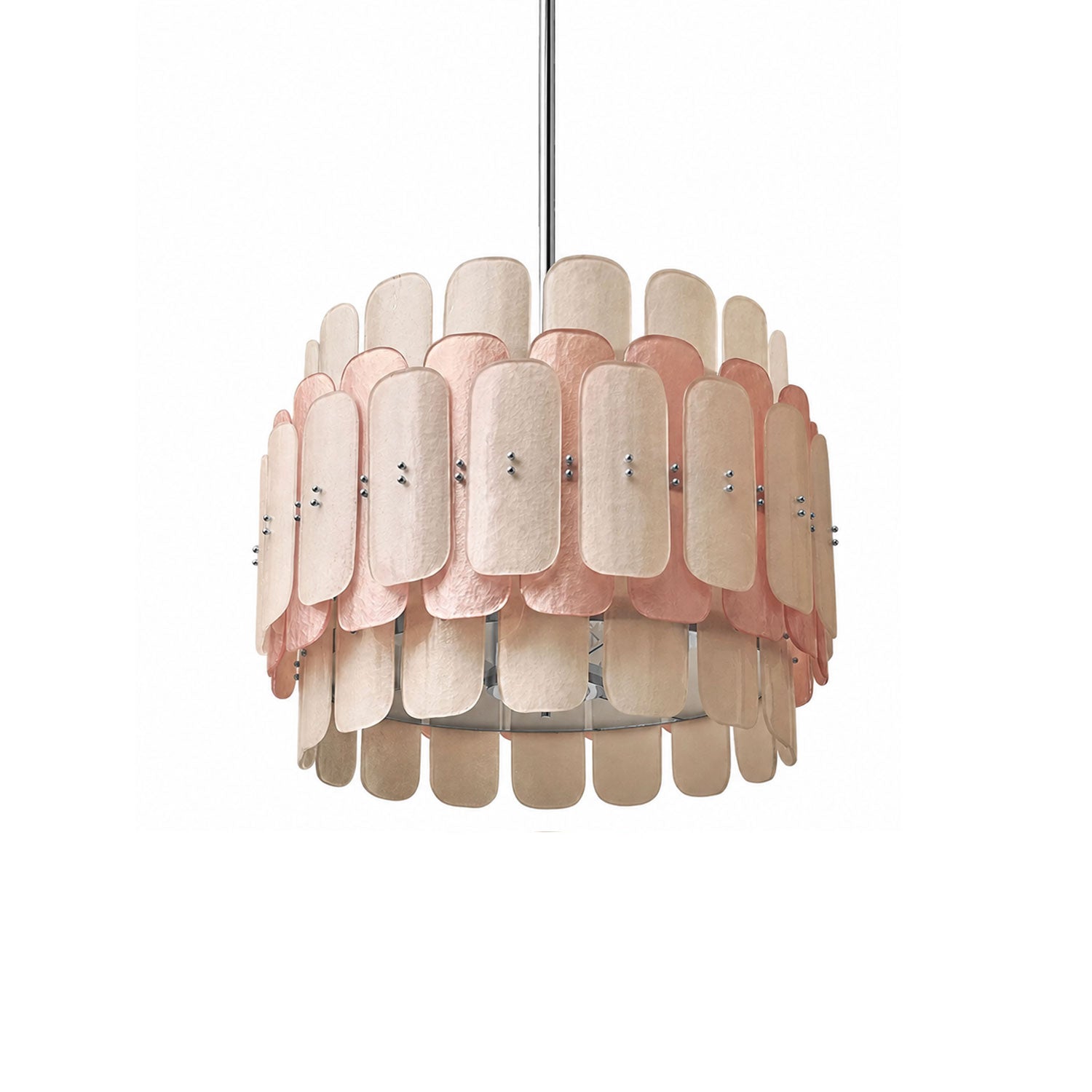 Rosalinne Murano Glass Petal Chandelier
