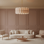 Rosalinne Murano Glass Petal Chandelier