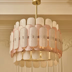 Rosalinne Murano Glass Petal Chandelier