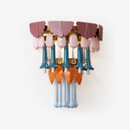 Roselle Ceramic Murano Fringe Wall Lamp