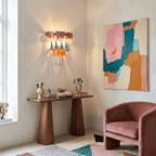 Roselle Ceramic Murano Fringe Wall Lamp
