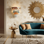 Roselle Ceramic Murano Fringe Wall Lamp