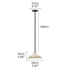 Multi-Head Matte White Alabaster Cone Hanging Kitchen Pendant Light