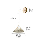 Multi-Head Matte White Alabaster Cone Hanging Kitchen Pendant Light