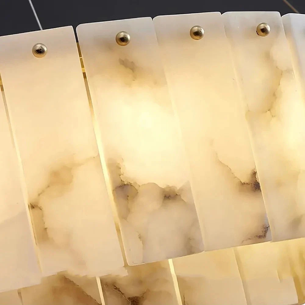Oakley Layered Alabaster Dining Room Chandelier product image