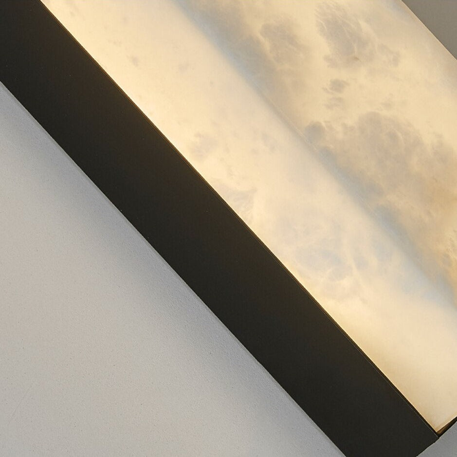 Linden Alabaster Wall Sconce Black product image