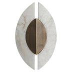 Alabaster Wall Sconce "Shield"