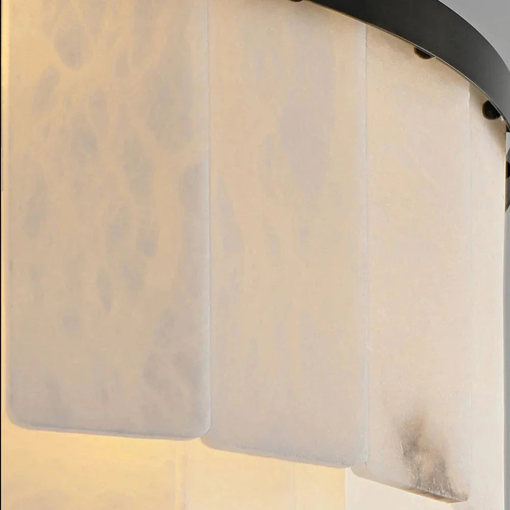 Marbella Alabaster Dining Chandelier material and finish detail