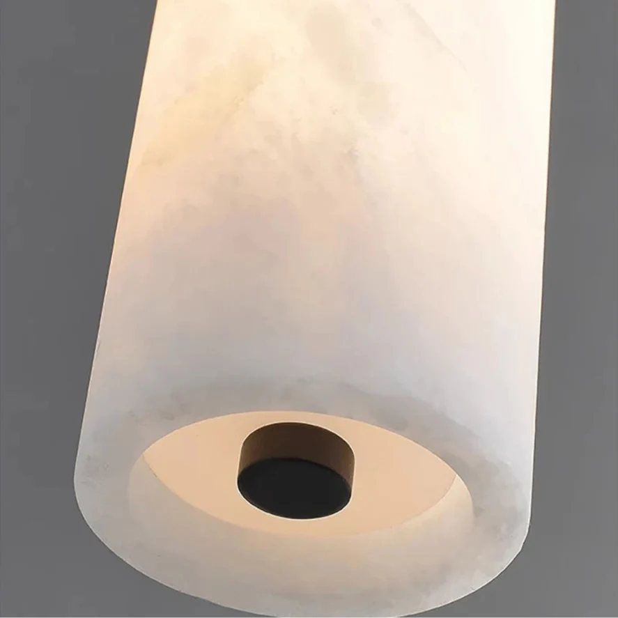 Noir Alabaster Pendant material and finish detail
