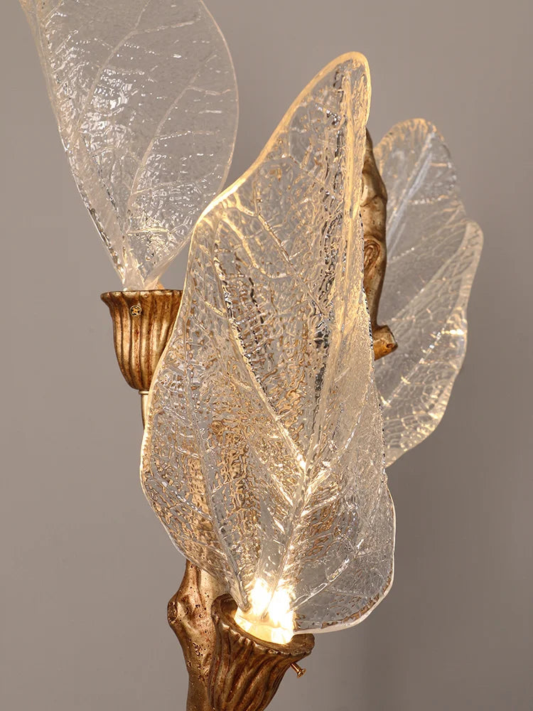 Creative Bionic Resin Leaves Chandelier for Living Room/Dining Room/Staircase by Bling Lighting Studio