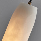 Moonshade Alabaster Pendant Light chandelier material and finish detail