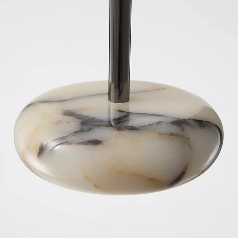 Luna Natural Alabaster Pendant material and finish detail
