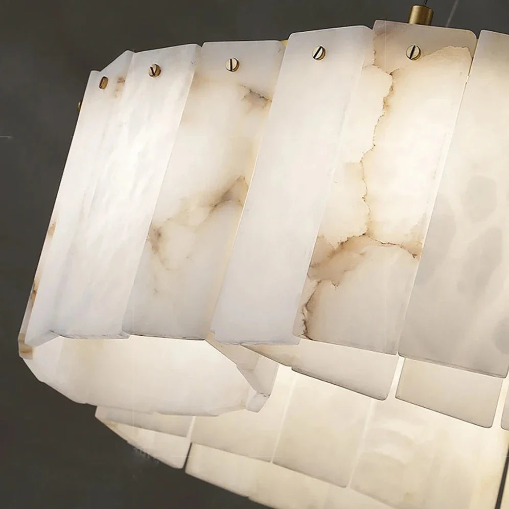 Hartford Alabaster Chandelier material and finish detail