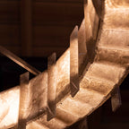 Saturn chandelier by Bling Lighting Studio
