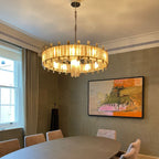 Saturn chandelier by Bling Lighting Studio