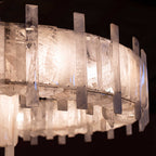 Saturn chandelier by Bling Lighting Studio