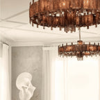 Saturn chandelier by Bling Lighting Studio