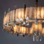 Saturn chandelier by Bling Lighting Studio