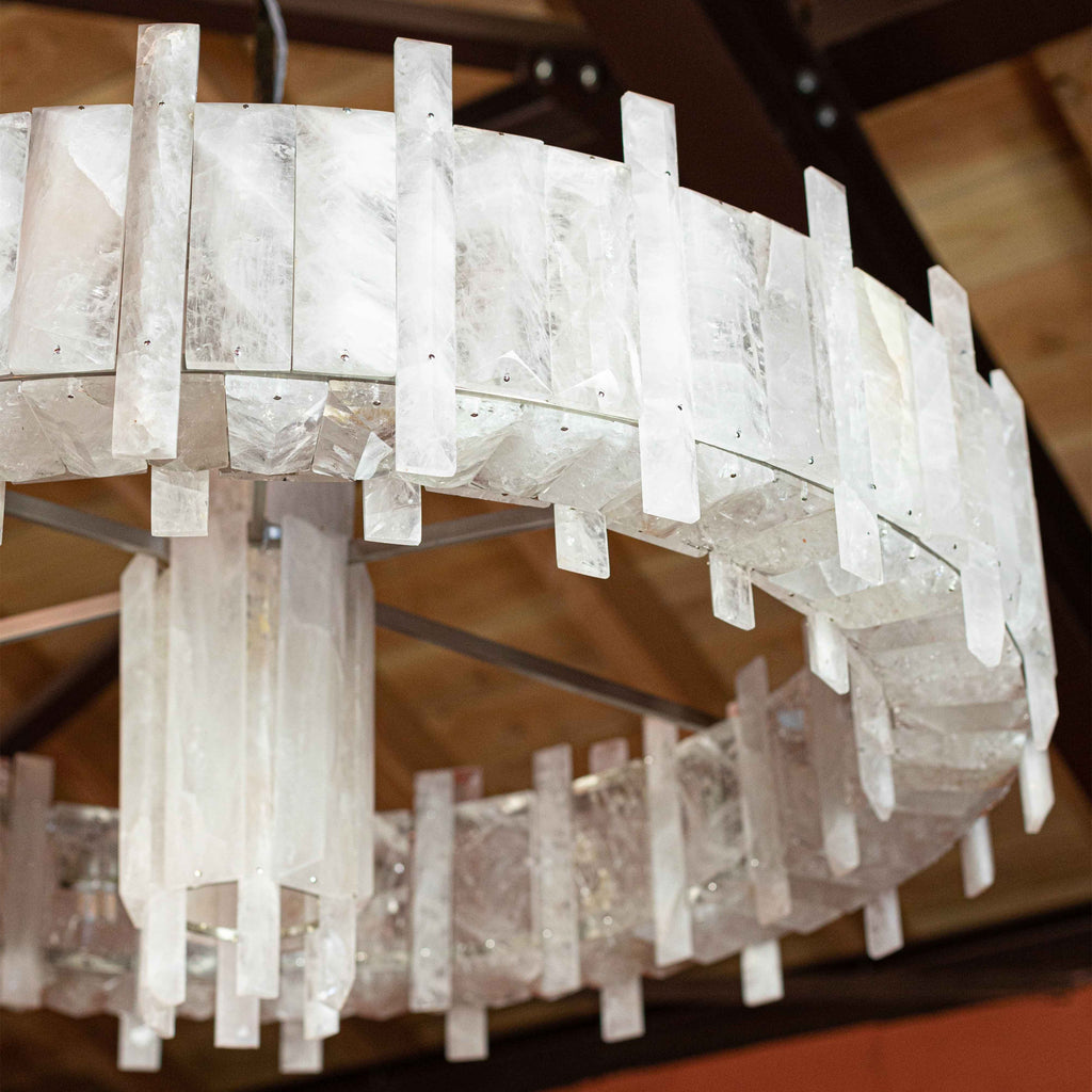 Saturn chandelier by Bling Lighting Studio
