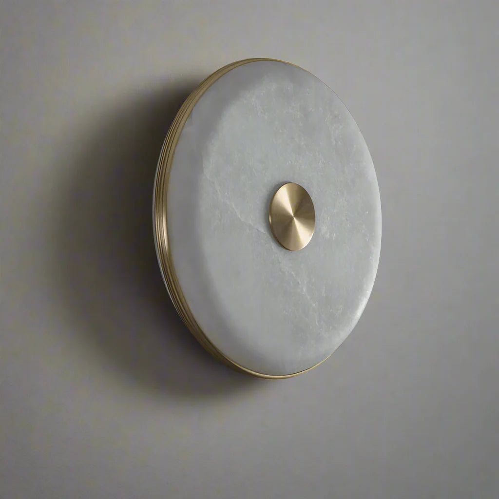 Windsor Alabaster Wall Sconce material and finish detail