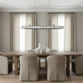 Hampton Alabaster Dining Room Chandelier material and finish detail