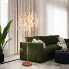 Shiro Noda Branch Crystal Floor Lamp by Bling Lighting Studio