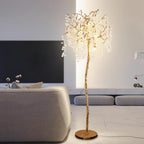 Shiro Noda Branch Crystal Floor Lamp by Bling Lighting Studio