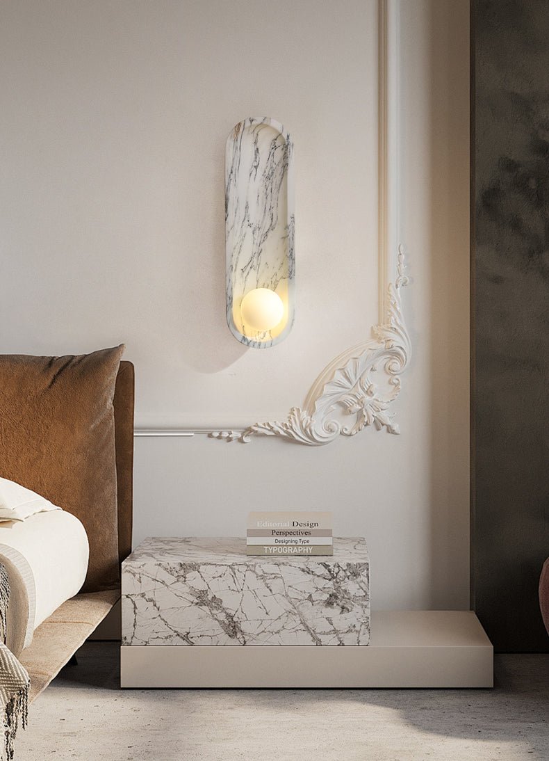 Silvaris Marble Wall Lamp