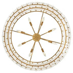 Simona Alabaster Drum 2-Tier Chandelier