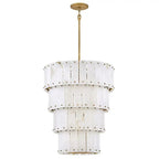 Simona Alabaster Round 4-Tier Chandelier