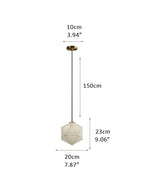 Alabaster Ceiling Pendant Lamp in black metal plate for dining room, living room, bedroom