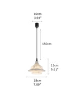 Alabaster Ceiling Pendant Lamp in black metal plate for dining room, living room, bedroom