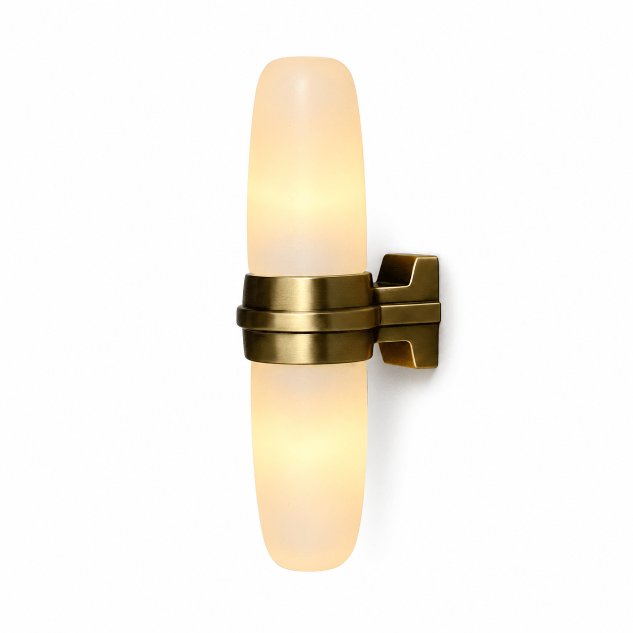 Slim Alabaster Vertical Tube Wall Sconce