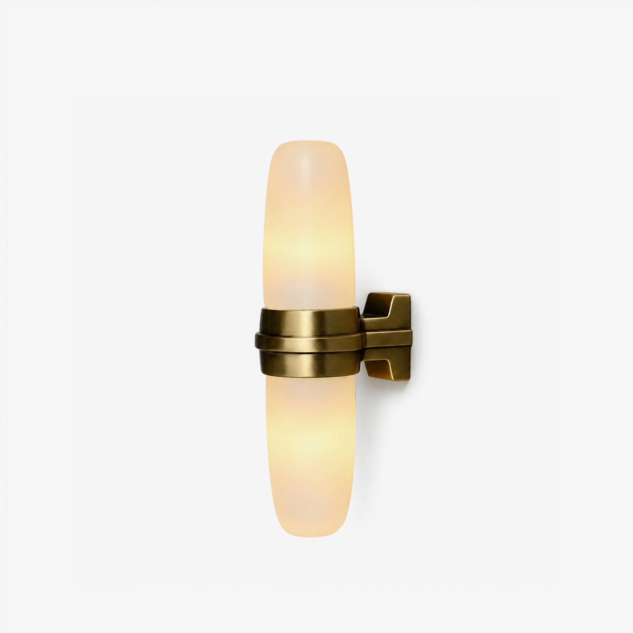 Slim Alabaster Vertical Tube Wall Sconce