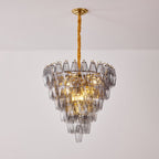 Premium Smoke Gray Empire Chandelier detail view