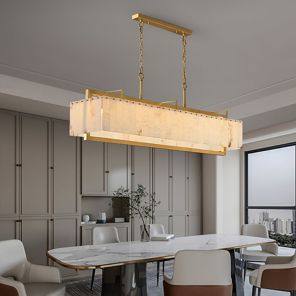 Solstice Alabaster Linear Bar Chandelier product image