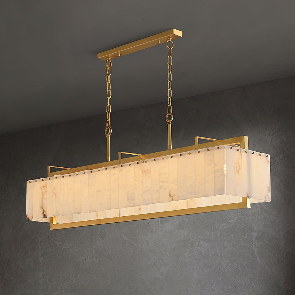 Solstice Alabaster Linear Bar Chandelier product image